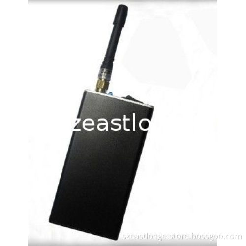 Small 1600mhz Gps Cell Phone Signal Jammer 30dbm With 10m Range , Black